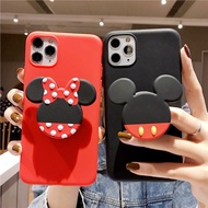 Mickey Mouse Samsung Galaxy A12 J8 J6 J4 2018 J6 J710 J310 J7 J5 Pro Soft Phone Case Cute couple Casing Samsung J7 J5 J4 J2 J6 Prime J6 J4 Plus Cases Mobile phone folding stand