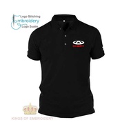 Baju Polo Classic T Shirt logo CHERRY Sulam Embroidery FOR MEN AND WOMEN Short Sleeve 100% COTTON ff