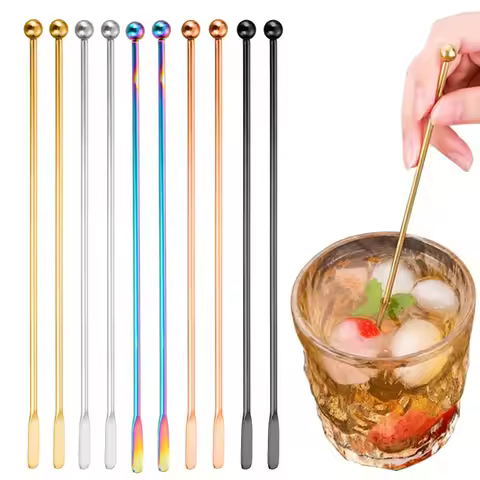 304 Stainless Steel Coffee Stir Stick Bar Juice Rio Cocktail Drink Creative Mixer Stick Champagne Sw