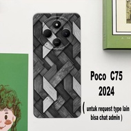 CC20 Flexible rubber softcase/ for c75 2024poco Men's Motif/case Latest c75poco Health/ C75 2024poco