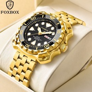 FOXBOX Men's Quartz Watch Scale Fashion Sports Watch Double Calendar Waterproof Watch 0044