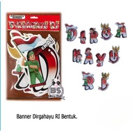 17" Indonesian Independence Day Banner 17" Happy Birthday Banner/