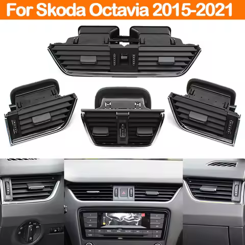 Front Left Right Rear Air Conditioner AC Vent Grille Assembly for Skoda Octavia 2015-2021 5E0820951 