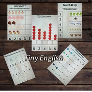 [Free card file] 40 Numbers Worksheet exercises for children to get acquainted with mathematics with