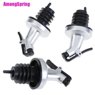 [[AmongSpring]] 3Pcs Stainless Steel Wine Bottle Stopper Liquor Bottle Pourer Stopper Dispenser