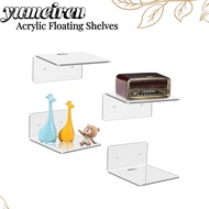 YUMEIREN Wall Shelves, Decorative Small Acrylic Floating Shelves, Quality Transparent Wall Hanging P