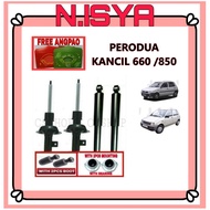 KYB PERODUA KANCIL 660 / 850 SHOCK ABSORBER AND REAR 1SET=4PCS KYB NEW ORIGINAL WITH MOUTING AND BOOT KAYABA