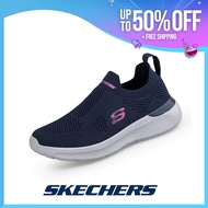Skechers รองเท้าผ้าใบ Arch Fit สำหรับผู้หญิง - รองเท้าผ้าใบ Slip-Ins ระบายอากาศได้ SK030707