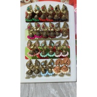 Small Indian earrings, jodha earrings