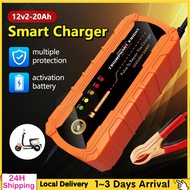 🔥12V Car Charger Motorcycle Battery Charger Pengecas Bateri Kereta Motor Acid Battery Charger Batter