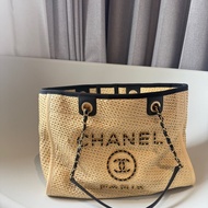Chanel 限量版拉菲草沙灘包