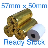 57×50mm Thermal Receipt Paper Roll Kertas Resit mesin Printer 57mm 58mm kertas 251
