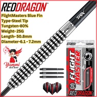 Red Dragon Steel Tip Dart FlightMaster Blue Fin Steel Dart 25G