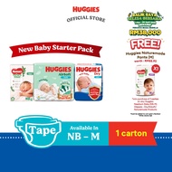 [Pack of 3/4] Huggies Newborn baby (NB / S) Diapers - Dry / AirSoft / Naturemade