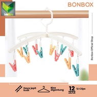 GANTUNGAN Bonbox Clip&amp;Hook Clothes Hanger Underwear Socks BCH30602