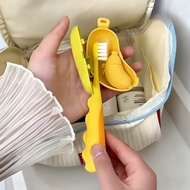 Banana-Shaped Toothbrush Organizer Holder & Toothpaste Holder Practical Travel Banana-Shaped Toothbr