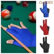 CLEOES Three Fingers Snooker Glove, Spandex Anti-slip Breathable Billiards Glove, Adjustable High-elastic Wear-resistant Single Piece Billiards Gloves Pool Table Accessories