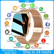 New Women Smart Watch 1.69 inch Full Touch Screen Heart Rate Fitness Tracker Ladies Watch Bluetooth Call SmartWatch Suitable for IOS Android