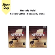 [2 box] Nescafe Gold Soluble Sticks 40g Sachets 20s X 2g Instant Coffee