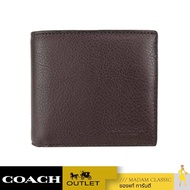 ของแท้ 💯% กระเป๋าสตางค์ COACH F74991 COMPACT ID WALLET IN SPORT CALF LEATHER (MAH)