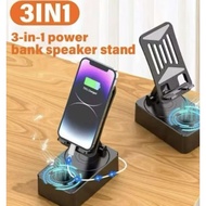 3 in 1 Stand Holder Bluetooth V5.3 Speaker Multifunctional Desktop Live Broadcast Stand Speaker Phon