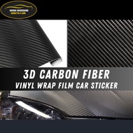 3D Carbon Fibre Vinyl Wrap Film Car Sticker 152x152CM (5x5feet)