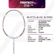 PROTECH BATTLEAX S-PRO (3UG1)(MAX 38LBS)(Professional Level) Badminton Racket