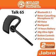 Jabra Talk 65 Wireless Headset Handsfree Bluetooth 5.1 2 Noise Cancelling Microphone HD Voice Multip