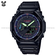 CASIO GA-2100RGB-1A Men's Analog-Digital Watch G-SHOCK Virtual Rainbow Series World Time Resin Strap