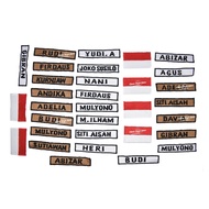 Name Bet Name/ TAG Chest Name/ Name Plate/ Requestbebas (Max 12 Letters)