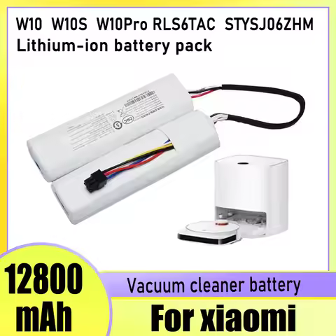 For Dreame W10 W10s W10Plus W10Pro robot vacuum cleaner battery replacement, 14.4V 12800mAh lithium-