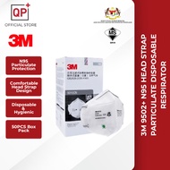 3M 9502+ N95 HEAD STRAP PARTICULATE DISPOSABLE RESPIRATOR (1BOX/50 PCS)