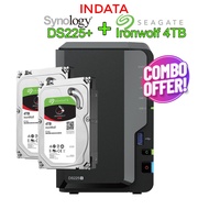 [COMBO] Synology DS225+ NAS network storage and Seagate Ironwolf 4TB hard drive, genuine product