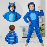 Kids Kpop Hunter Tiger Costume Hoodie, Kpop Hoodie For Fans, Funny Kpop Tiger Costume Outfit, Hallow
