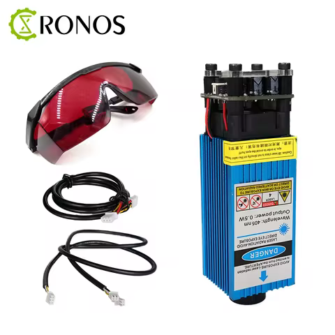 12/24V 500mW 405nm Blue Violet Laser Module Adjustable Focal Laser Head For DIY CNC Machine 3D Print