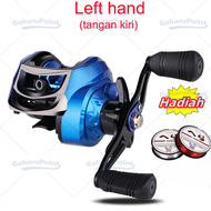 Reel Baitcasting Bahan Metal Kapasitas 10kg 22lb Untuk Memancing rill pancing reel bc 7.2-1 Max Drag