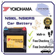 Yokohama Car Battery MF NS60 NS60L NS60RS 46B24L 46B24R