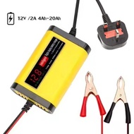 3 Pin Plug Car Battery Charger 12V 2A Pengecas Bateri Kereta Motor Motorcycle