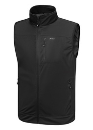 Men's Golf Vest Lightweight Softshell Vest Outerwear Sleeveless Jacket Hiking Runing Causal