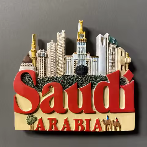 Middle East, Saudi Arabia, relief，3D Stereoscopic，Tourism souvenirs，Resin painting，Decoration home，R