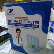 Triflow spirometer respiratory exerciser 3 ball