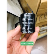 Genuine Daewoo capacitor 330uf/450v size 35x40