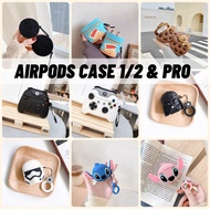 HEALTHFUL Case Airpods for Airpods 1/2 Airpods Pro inpods tws i12 i13 i9s Cartoon Silicone Rubber Ca