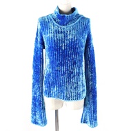 สินค้าใหม่ △ เสื้อสเวตเตอร์ผ้าเชนิลล์ ACNE STUDIOS รุ่น A60428 คอสูง แขนยาว แบบสวมหัว สีฟ้า ไซส์ S ผ