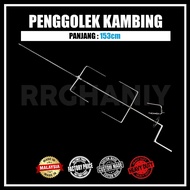 BBQ Grill Outdoor Solid Lamb Roller Penggolek Kambing Heavy Duty For Kambing Golek Grill Set with Ho