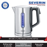 Severin WK 3418 1.7 Litre Digital Electric Kettle with Adjustable Temperature 2 Year Warranty