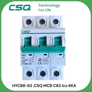 MCB-HYCB8-63 CSQ C63 4P Breaker 50A-4P 63A 4P