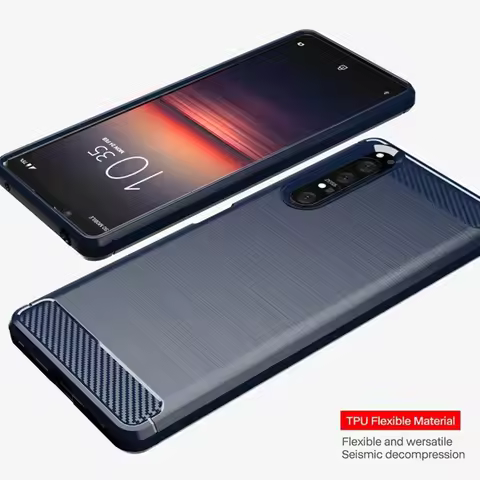 For Sony Xperia 1 II 1ii xperia1 ii Shockproof Silicone Cases Anti-knock Phone Cover for sony 1ii 1 