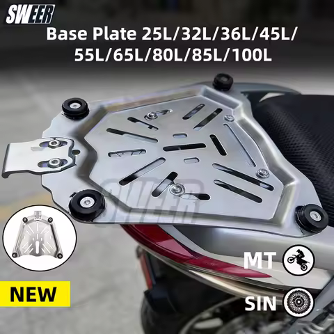 25/32/36/45/55/65/80/85/100L Motorcycle Rear Luggage Box Bracket Plate Trunk Boot Quick Release Base