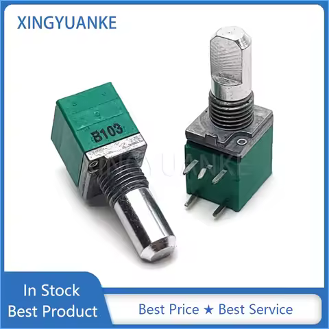 3PCS Sealed Single 5-Pin R097 RV097NS With Swith Audio Power Amplifier Potentiometer B10K B103 With 